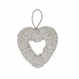 SHELL HEART WHITE       - DECOR ITEMS